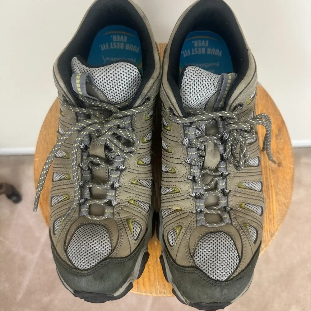 Oboz Sawtooth II Low Mens US 11.5 Hiking Shoes Gray Nubuck Leather Lace Up